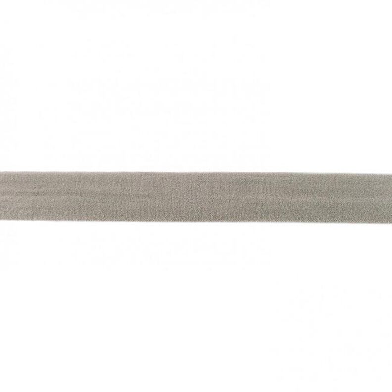 Bande à border élastique  mat [20 mm] – gris,  image number 1