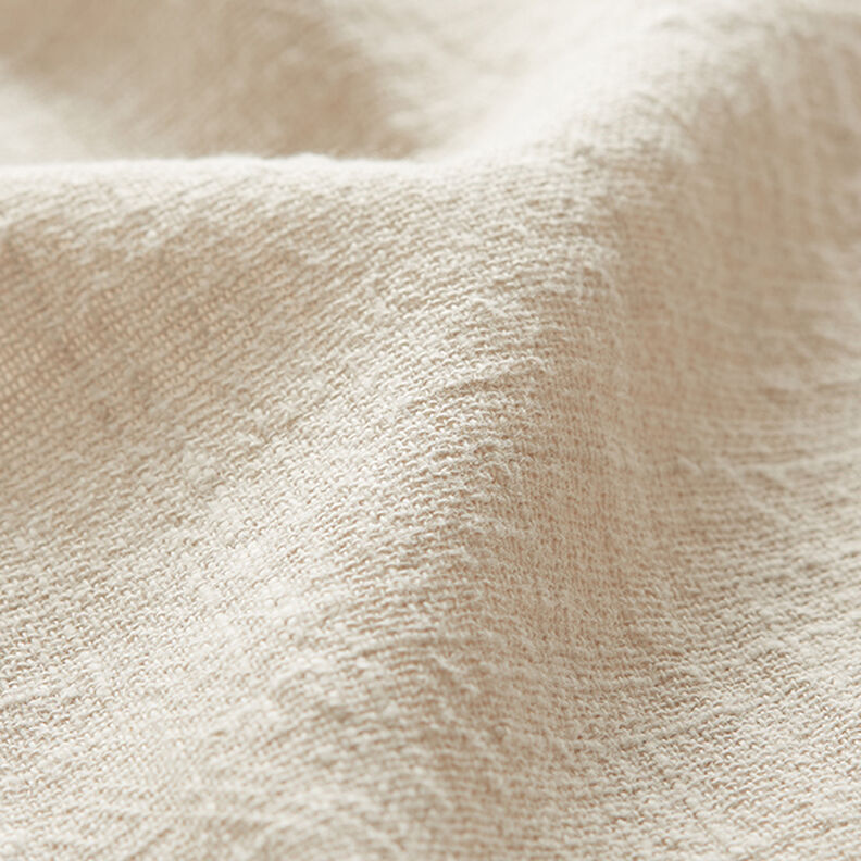 Tissu en coton Aspect lin – beige,  image number 2