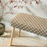 Tissu de décoration Gobelin Mandalas de petites fleurs – beige clair/rouge,  thumbnail number 5