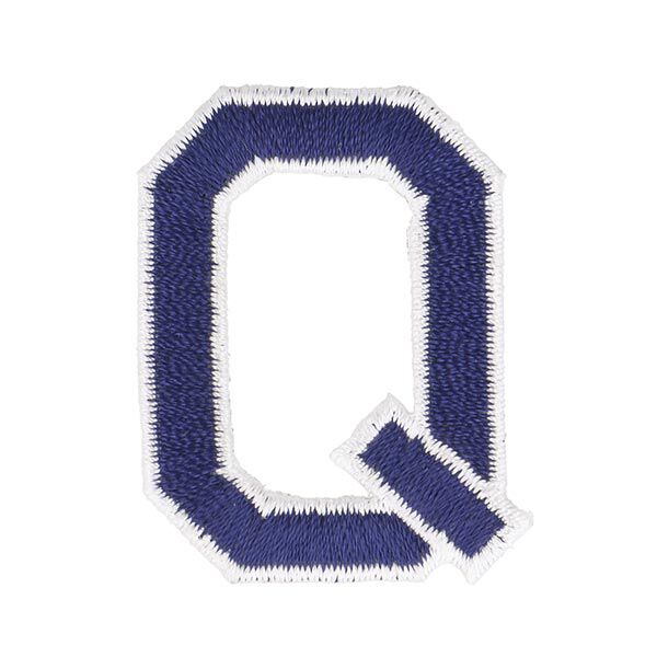 Application lettre Q [ Hauteur : 4,6 cm ] – bleu marine,  image number 1
