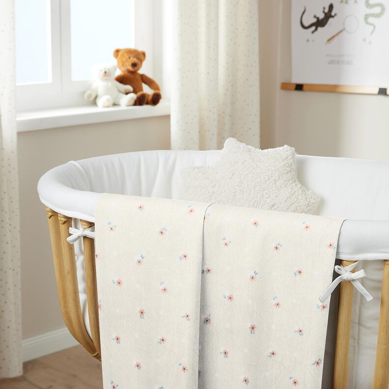 Polaire douillet Petites fleurs – beige clair/saumon,  image number 5