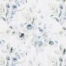 Tissu double gaze de coton Rameaux de feuilles aquarelle Impression numérique – blanc,  thumbnail number 1