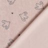 Jersey éponge Petits oiseaux – vieux rose clair,  thumbnail number 4
