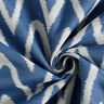 Tissus pour l’extérieur Jacquard Motif ikat – bleu,  thumbnail number 3