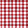 Tissu en coton Vichy à carreaux 1 cm – rouge/blanc,  thumbnail number 1