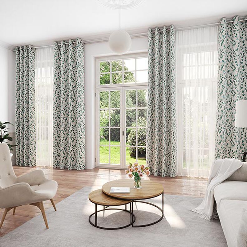 Tissu décoratif Semi-panama Eucalyptus – écru,  image number 7