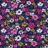 French Terry Sweat d’été Fleurs – noir/indigo,  thumbnail number 1