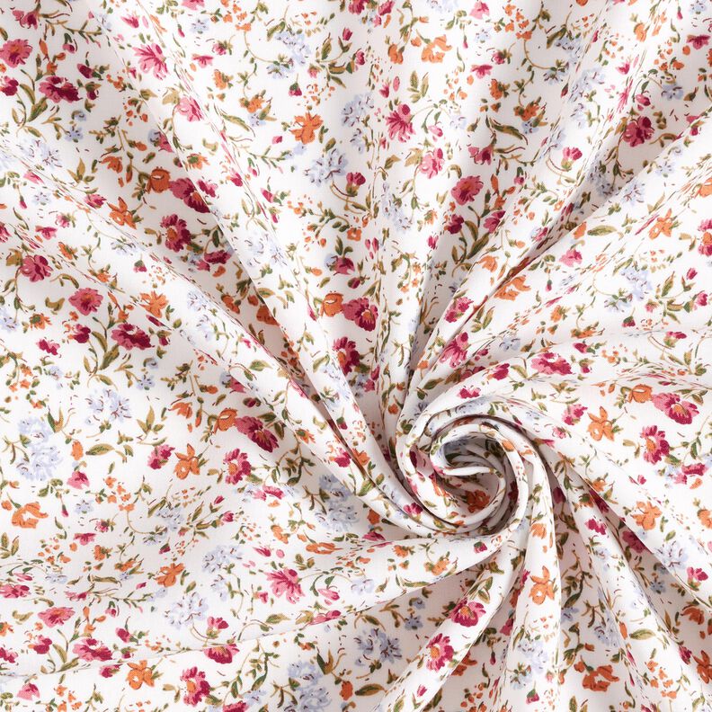 Tissu en viscose Mille-fleurs – blanc,  image number 3