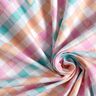 Flanelle coton Carreaux diagonaux avec cœurs | by Poppy – blanc/saumon,  thumbnail number 3