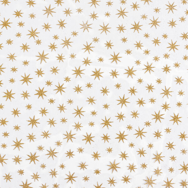 Tulle Étoiles pailletées – blanc/or,  image number 6