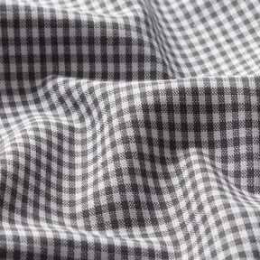 Popeline coton Carreaux miniatures – gris pierre/blanc, 