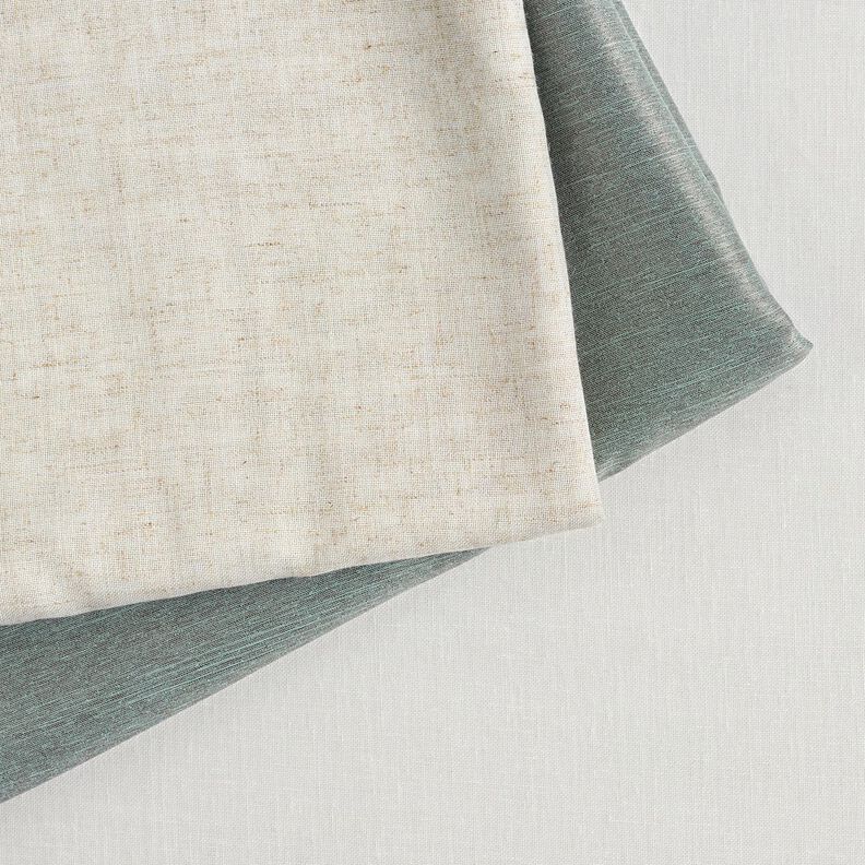 Tissu pour voilages Mélange lin Uni – écru, image number 5
