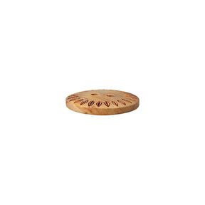 Bouton bois 2 trous – beige, 