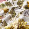 Tissu de décoration panama imprimé floral – gris brume,  thumbnail number 2