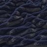 Fausse fourrure à larges rayures horizontales – bleu nuit,  thumbnail number 2