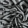 Tissu maille à motif ikat – gris/noir,  thumbnail number 3