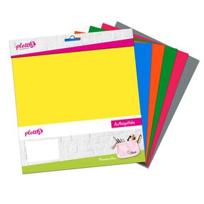 Couleurs de base PlottiX PremiumFlex [20 x 30cm | 6 feuilles], 