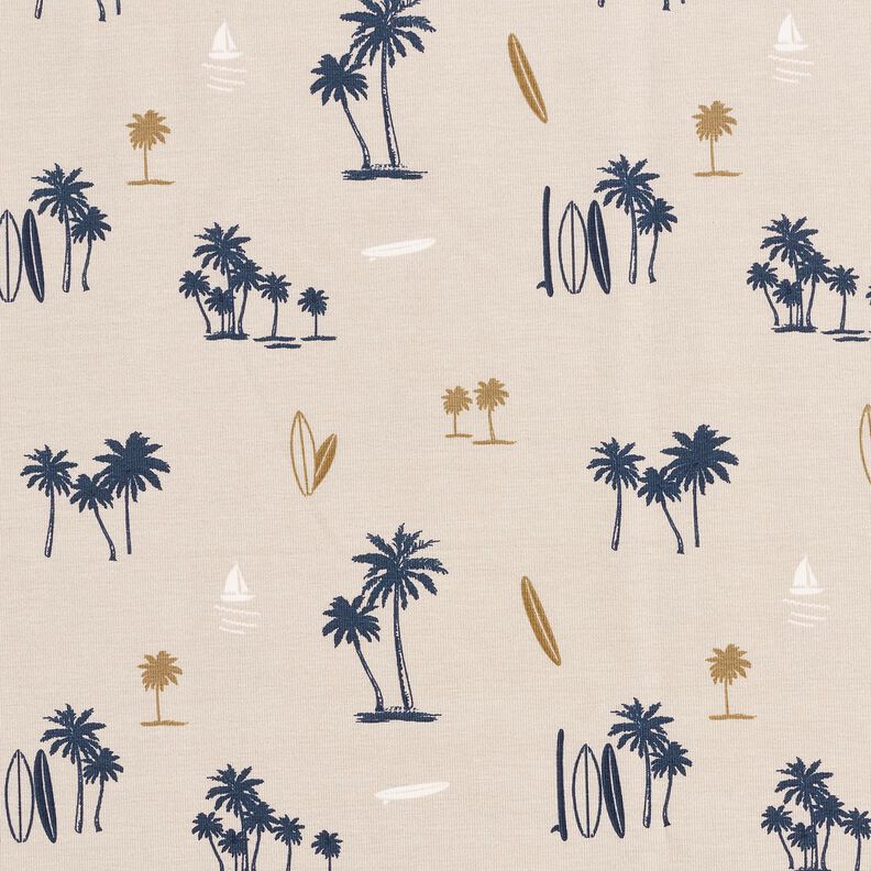 Jersey coton Sentiment d'Hawaï – taupe clair,  image number 1