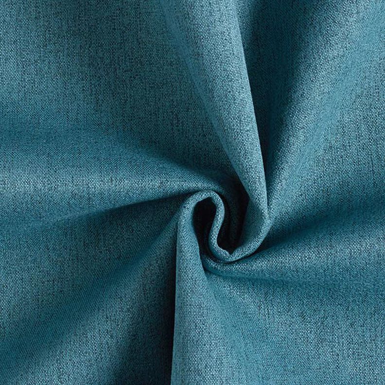 Tissu d’ameublement fin en mélange – pétrole, image number 1