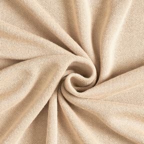 Tissu maille Mélange viscose super doux – beige foncé, 