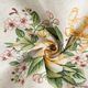 panneau décoratif Gobelin Grandes fleurs – anémone/jaune,  thumbnail number 3