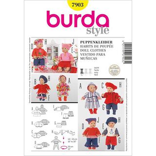 Habits de poupée, Burda 7903, 
