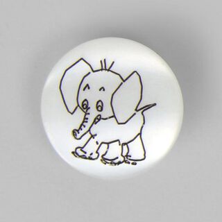 Bouton en plastique, Brilliant Elefant 12, 