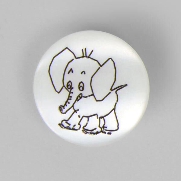 Bouton en plastique, Brilliant Elefant 12,  image number 1