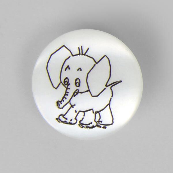 Bouton en plastique, Brilliant Elefant 12, image number 1