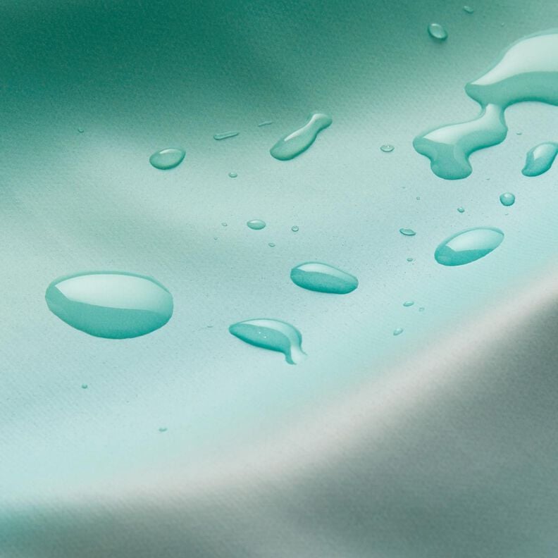 Tissu pour veste de pluie Dégradé de couleurs – bleu aqua/gris bleu,  image number 6