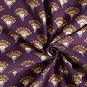 Velours milleraies Éventails à paillettes – aubergine,  thumbnail number 3