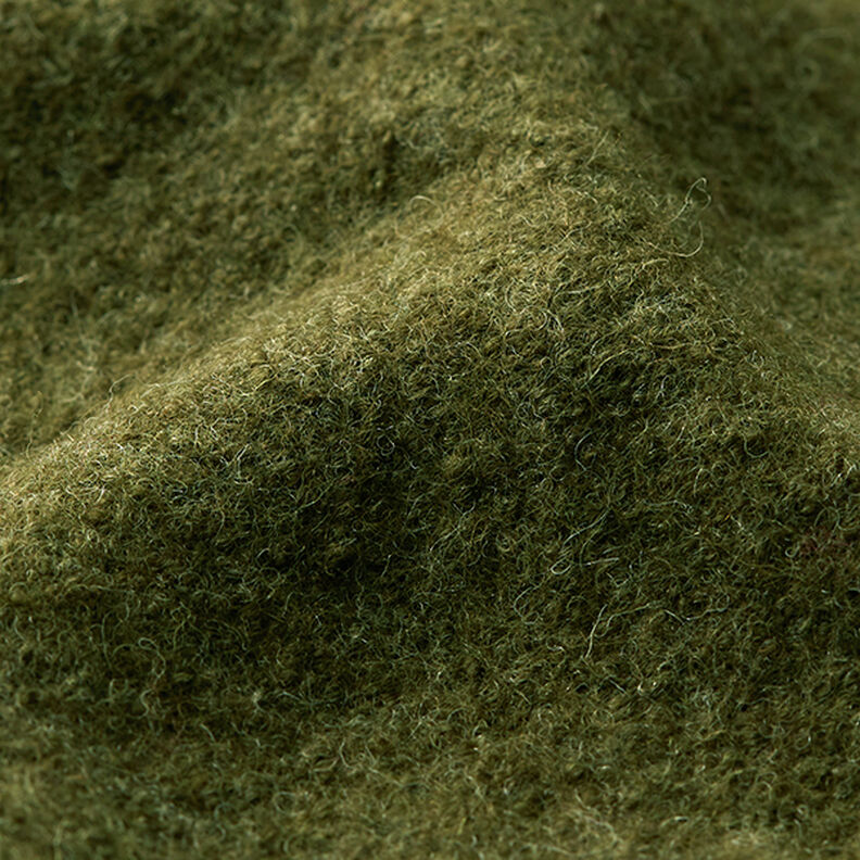 Loden de laine foulé Chiné – olive,  image number 2