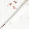 Tissu double gaze de coton Petits oiseaux – ivoire,  thumbnail number 4