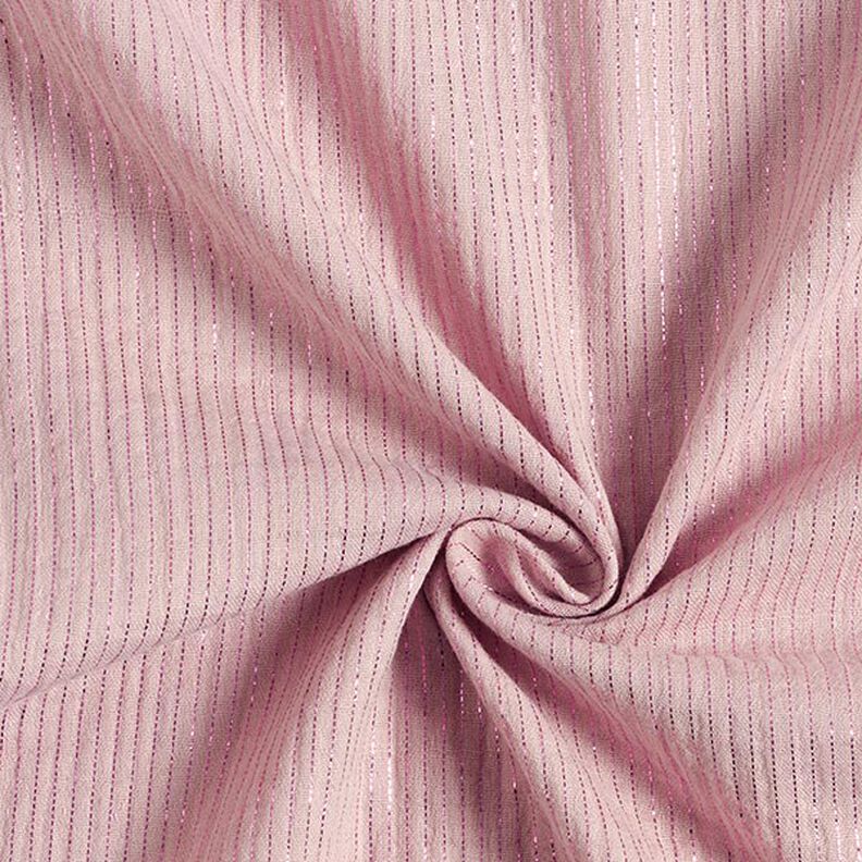 Mousseline de coton à rayures chatoyantes – rose,  image number 4