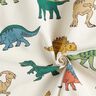 Tissu de décoration Semi-panama Remarquables dinosaures – écru/vert foncé,  thumbnail number 3