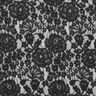 Tissu fin en dentelle Motif floral – noir,  thumbnail number 1