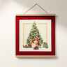 panneau décoratif Gobelin Chien en vacances – beige clair/rouge,  thumbnail number 6