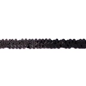 Galon pailleté élastique [20 mm] – noir, 