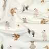 Jersey coton Tiere im Wald Impression numérique | Poppy Fabrics – ivoire/anémone,  thumbnail number 2