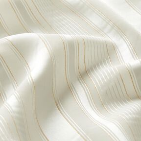 Chiffon Rayures satin avec Paillettes – blanc, 