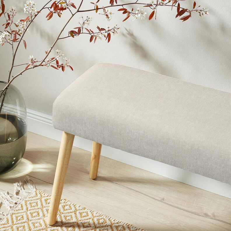 Tissu de rev&ecirc;tement structure fine &ndash; gris brume | Reste 100cm,  image number 5