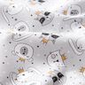 Popeline coton Animaux avec couronnes – gris clair,  thumbnail number 2