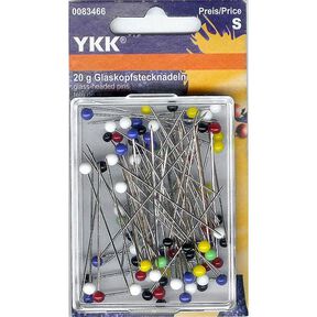 Épingles à tête de verre longues longues [20 g] | YKK, 