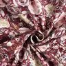Tissu double gaze de coton Roses aquarelle Impression numérique – rouge bordeaux,  thumbnail number 4