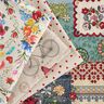 Tissu de décoration Semi-panama Collage romantique – nature/myrtille,  thumbnail number 5