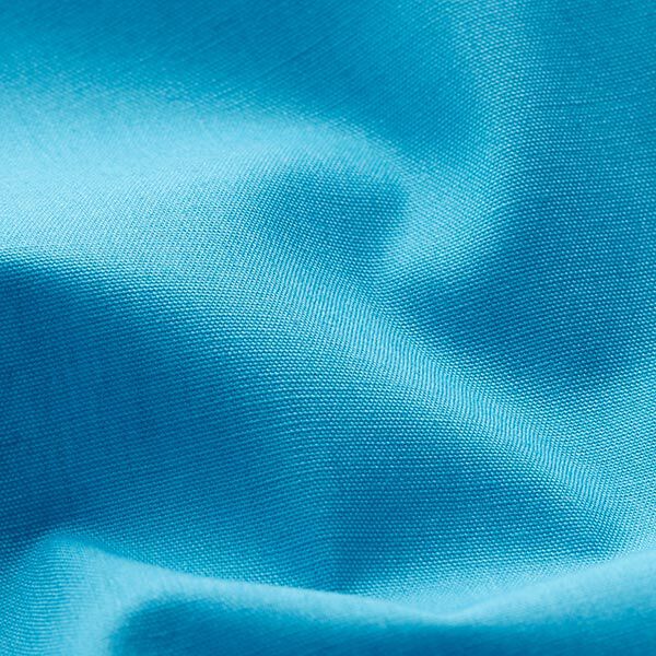 Tissu en polyester et coton mélangés, facile d’entretien – turquoise,  image number 2