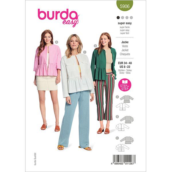 Veste | Burda 5906 | 34-48, image number 1