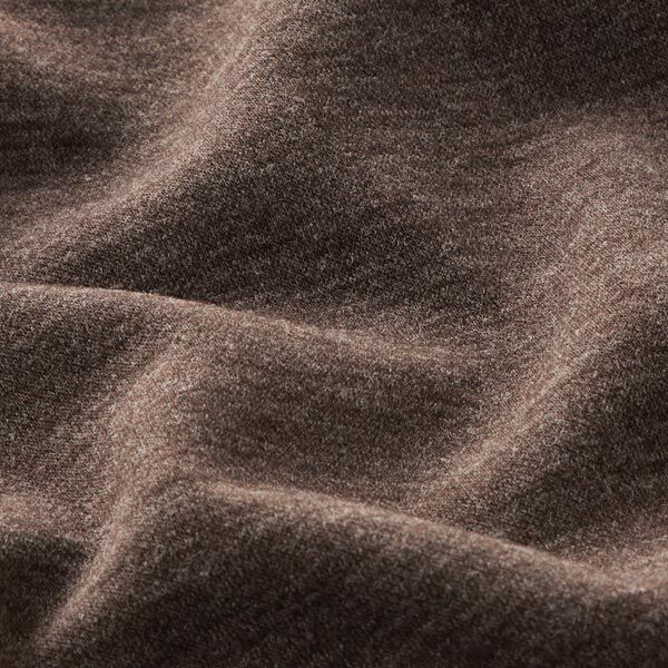 Tissu mélangé gratté pour manteau – marron foncé,  image number 2