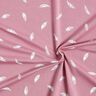 Jersey coton Plumes – vieux rose,  thumbnail number 3