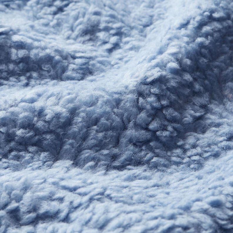 Sherpa Coton mélangé Uni – bleu acier, image number 2